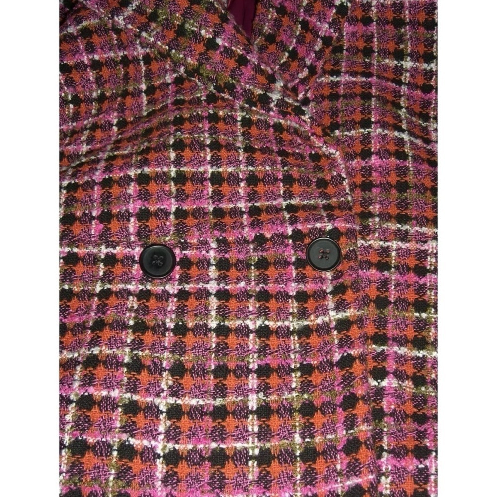Torrid Coat Pink Pea Trench Boucle Parisian Kate Middleton Preppy Plus Tweed 5X - Picture 10 of 16